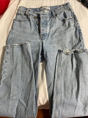 Abercrombie & Fitch Light Blue Dad Jean